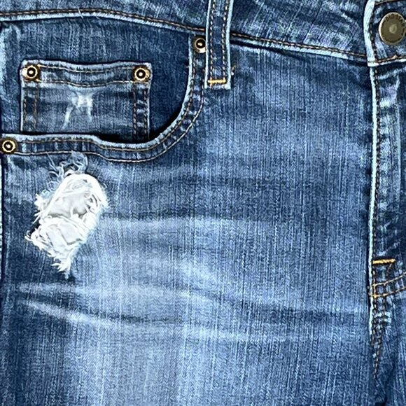Big Star Kate Relaxed Straight Distressed Jeans 28R Medium Wash Denim - Picture 4 of 12